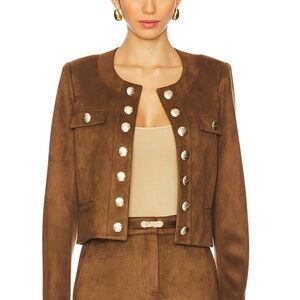 NWT!!!! Generation Love Karson Vegan Suede Jacket - Brown | L